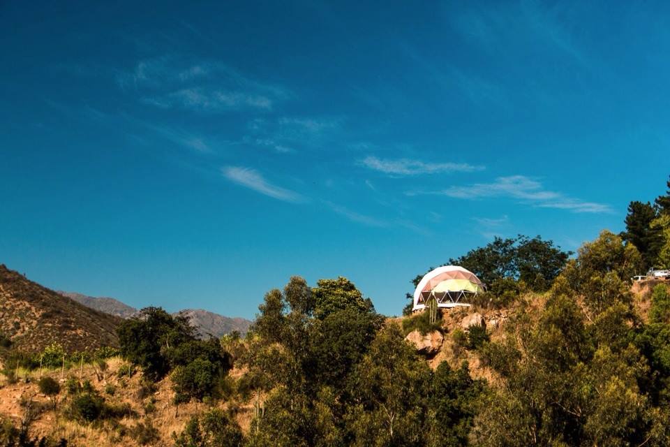 Geodesic Dome near World Biosphere Reserve, Quebrada de Alvarado, Chile