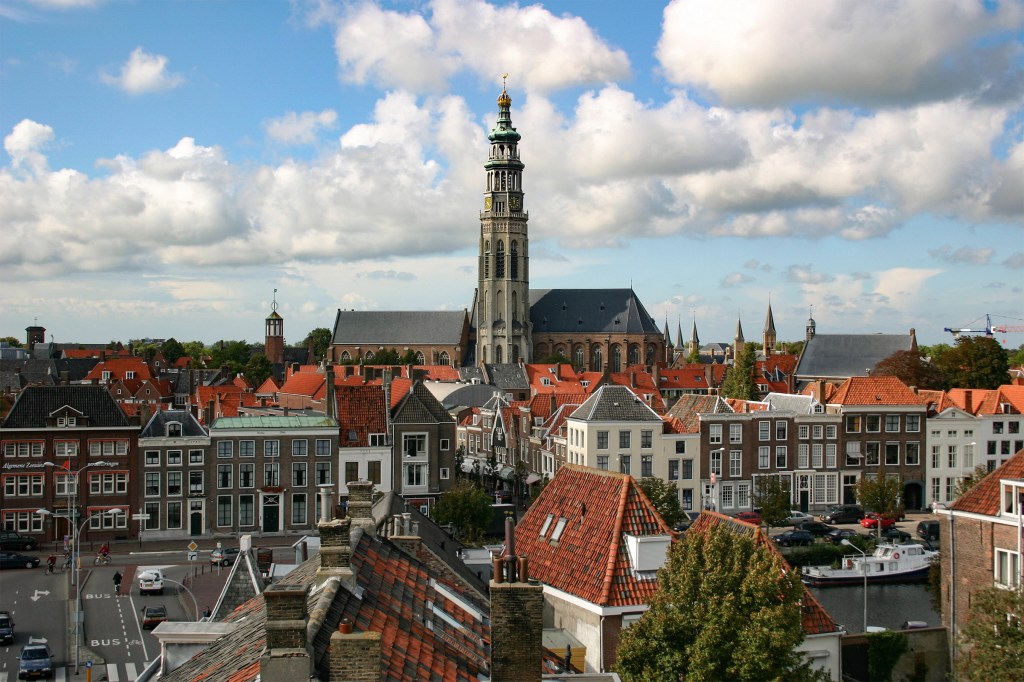 A skyline view of Maastricht, Netherlands.