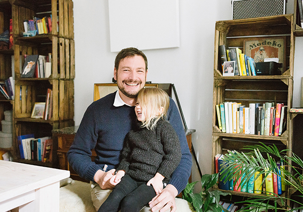 Sebastian homes host Berlin and his daughter