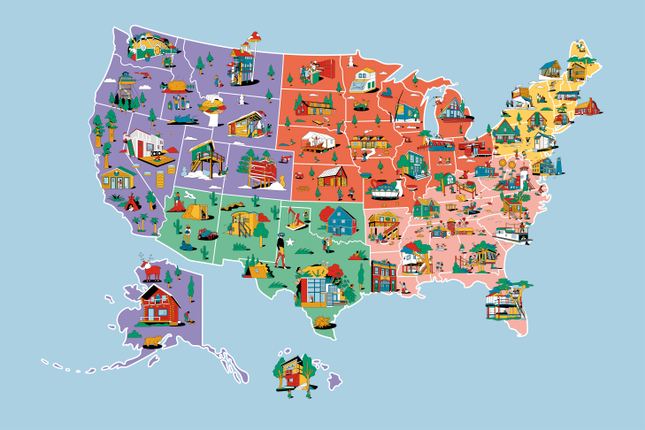 The Most Wish Listed Stays and Most Booked Online Experiences by State