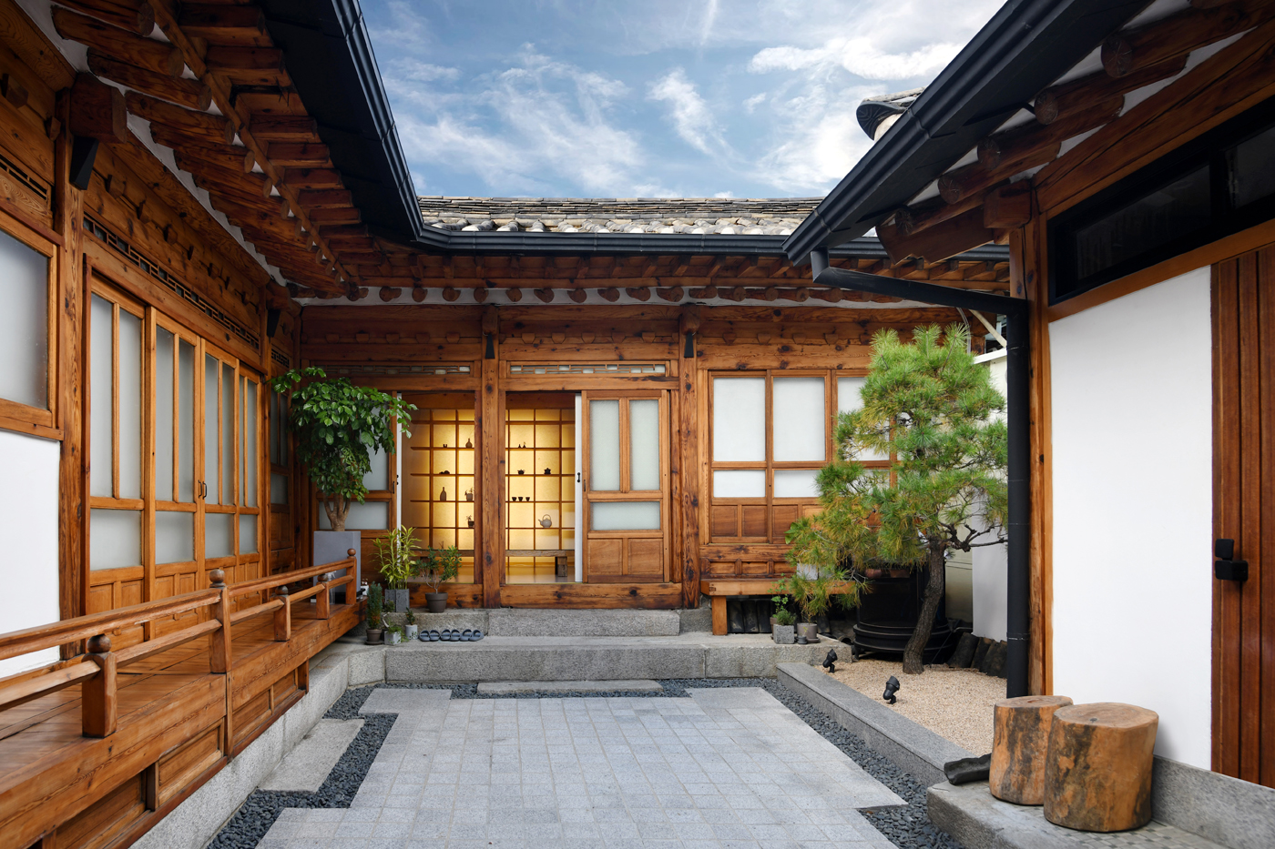 Korean Traditional Hanok (Seoul, Korea)A traditional hanok built in the 1920s with design cues of a bygone era combined with the comforts of a modern home. 