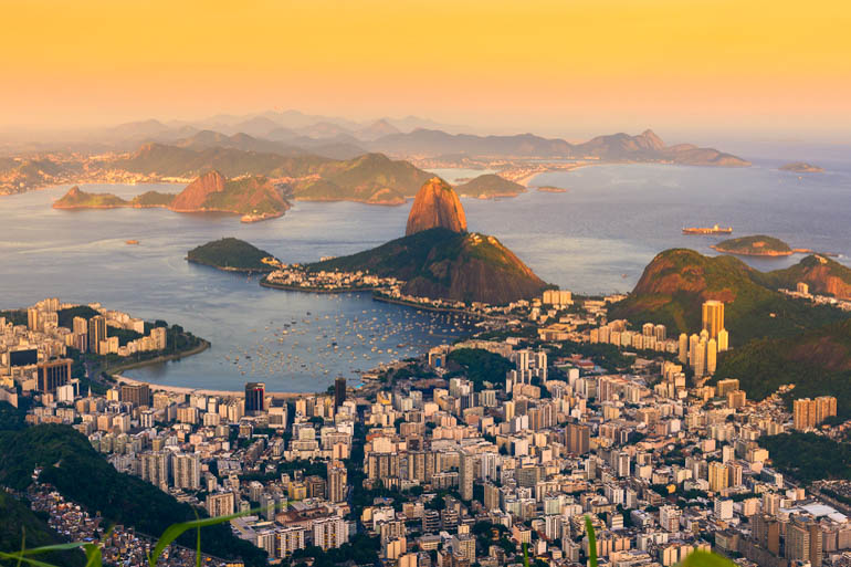 Vista de Pao de Açucar en Rio de Janeiro