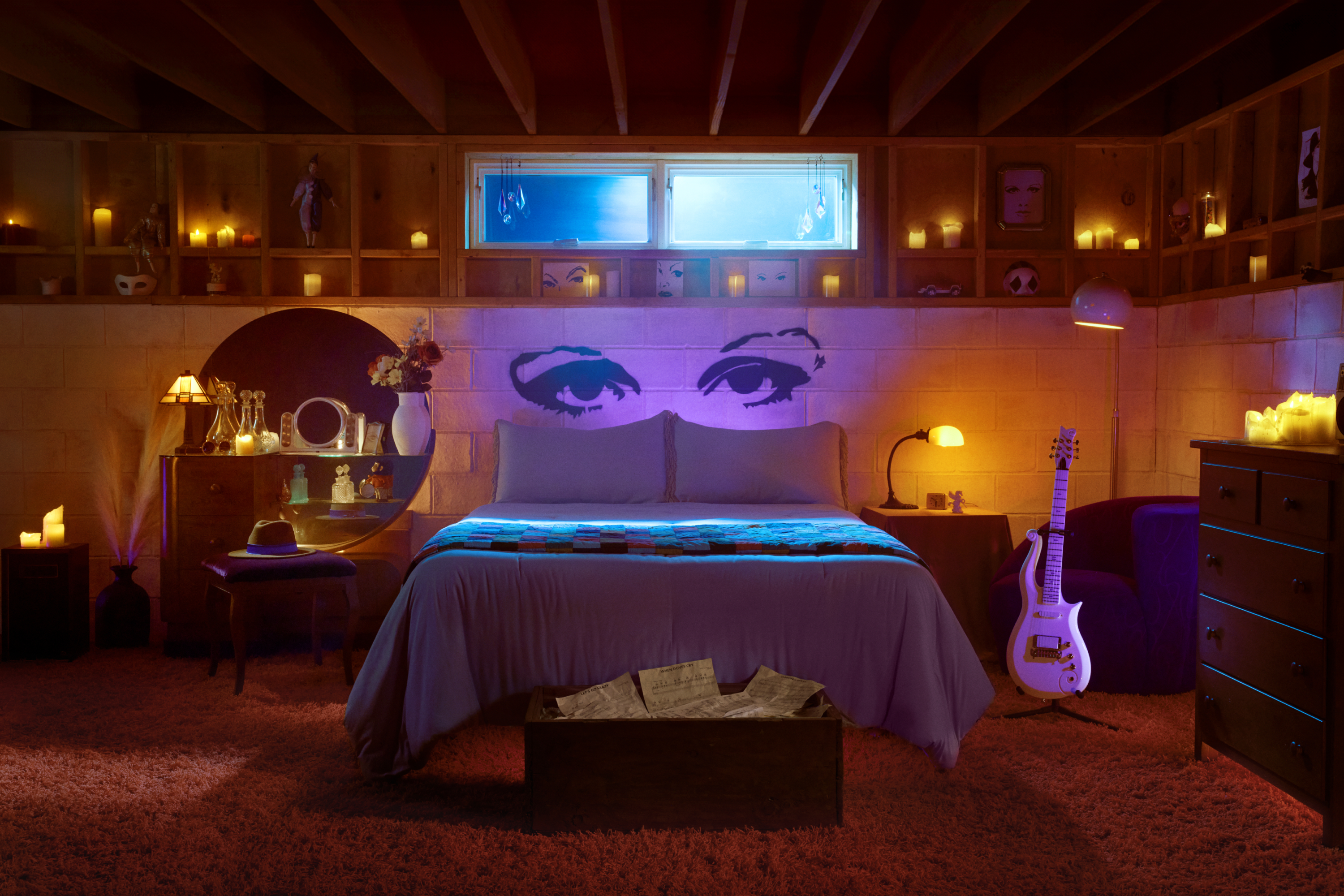 Prince's bedroom with bed