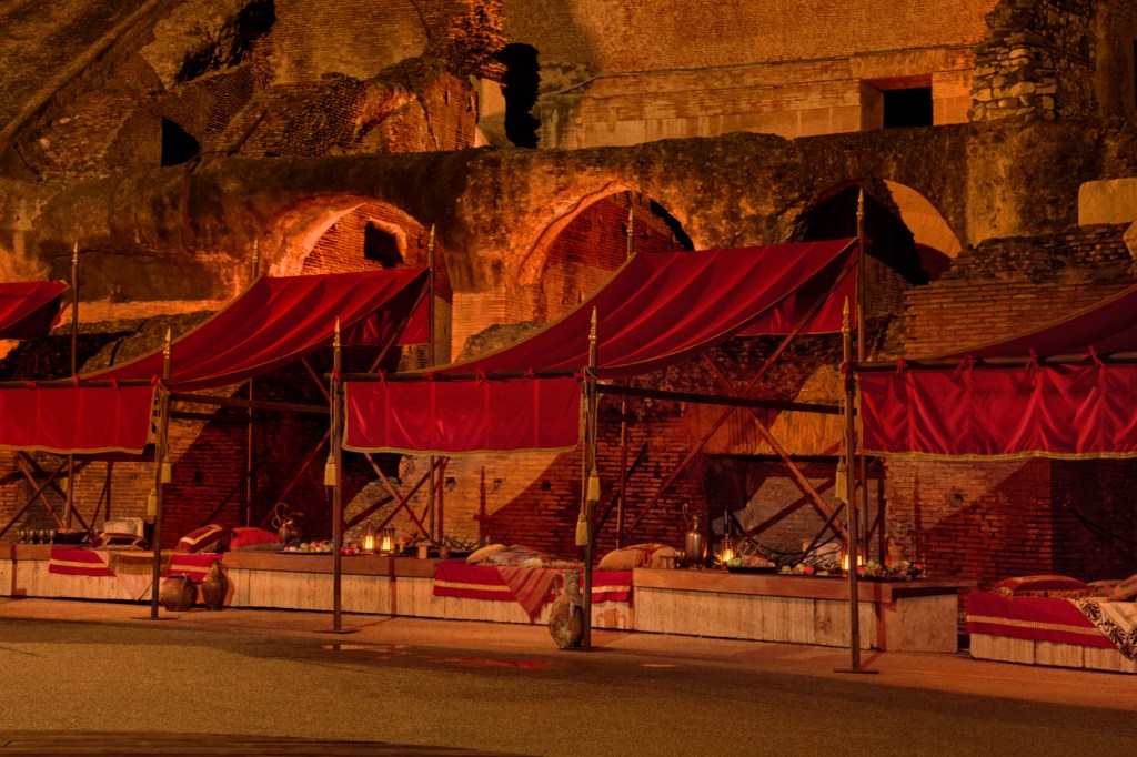 Seats near battle in colosseum