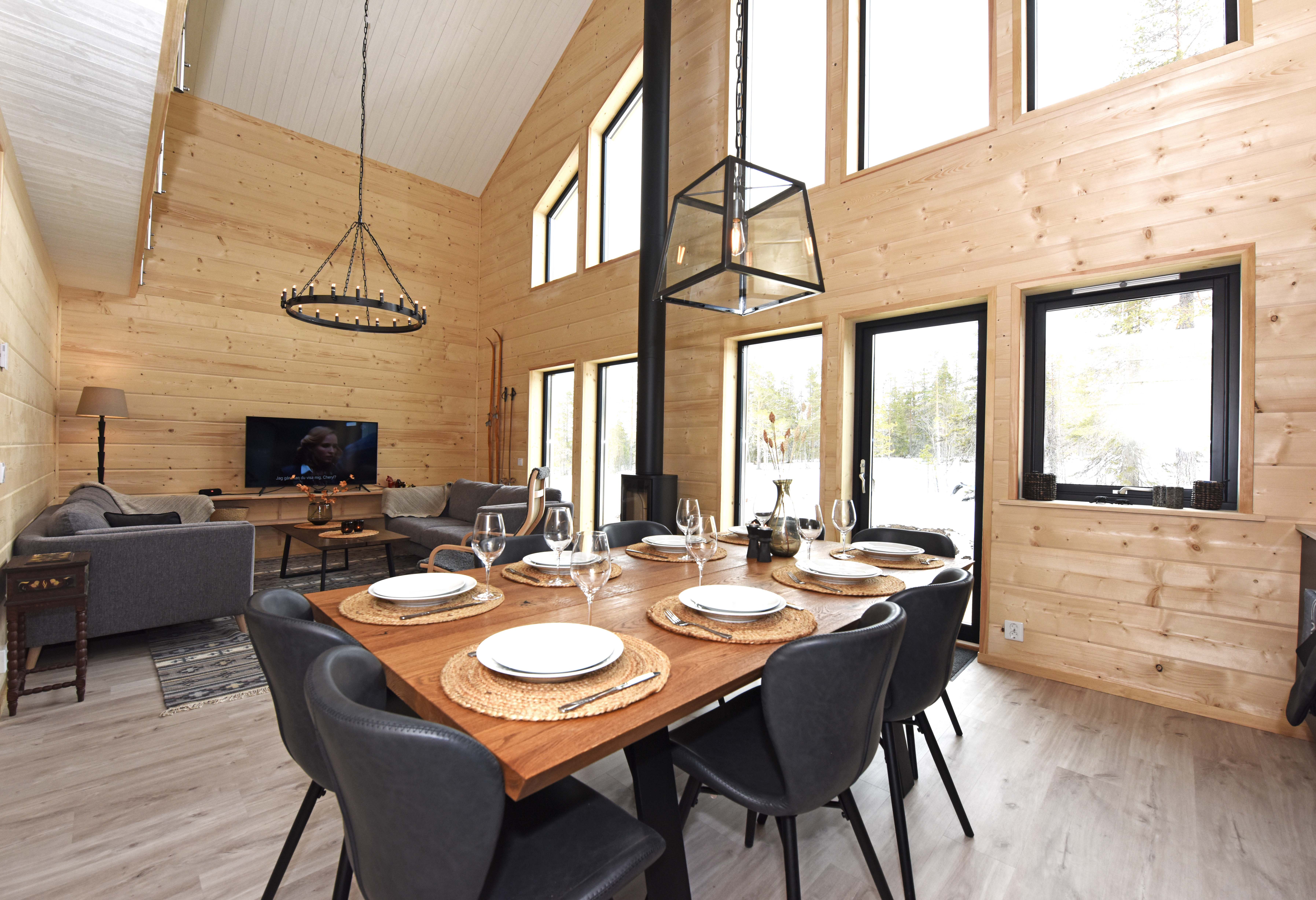 Kitchen with wooden kitchen table