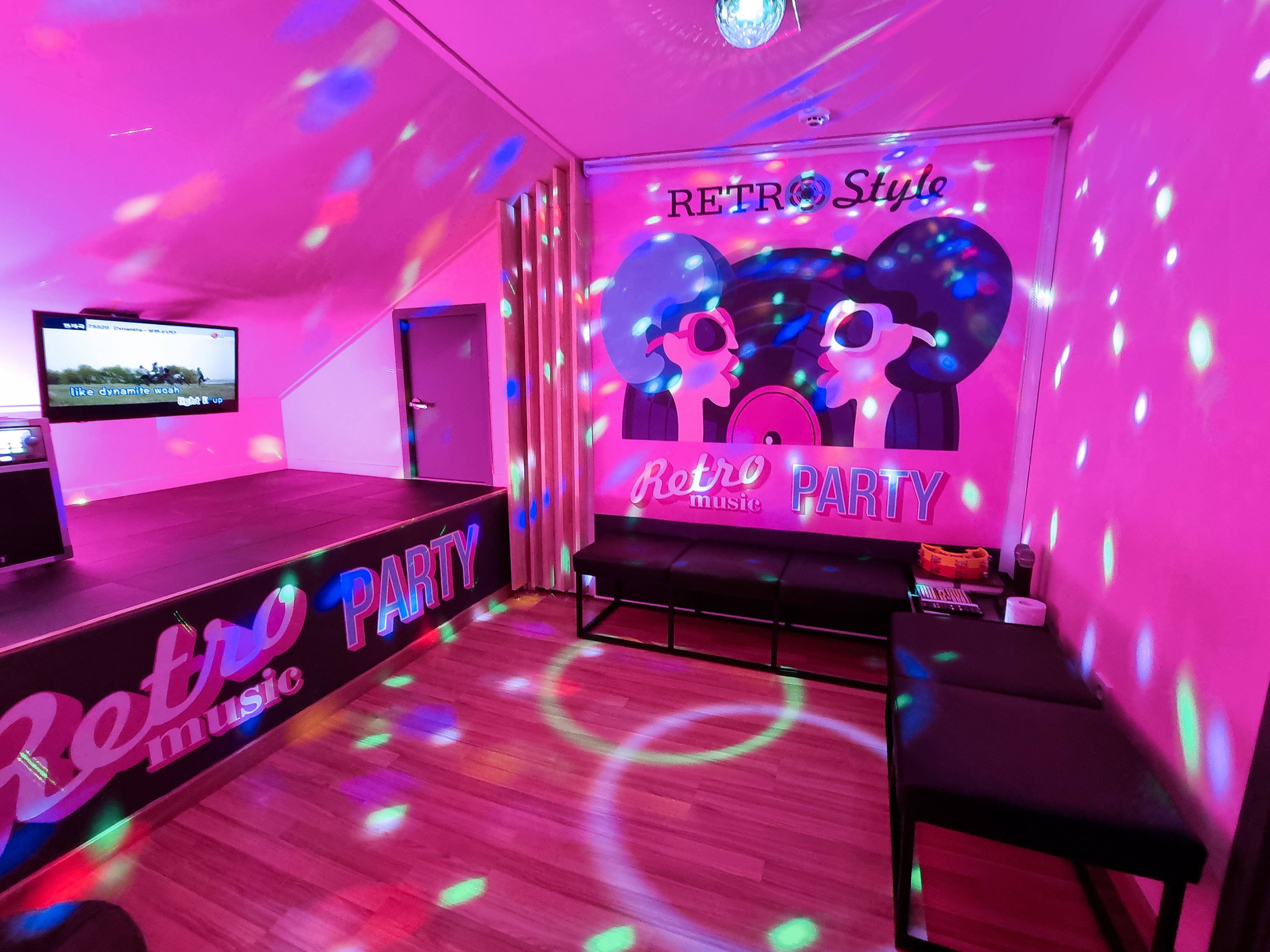 Indoor karaoke room